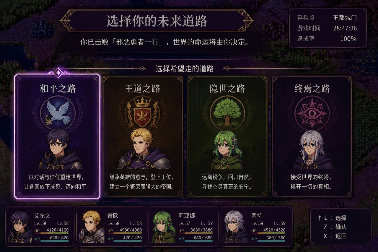 邪恶勇者一行 操作界面 演示图 2